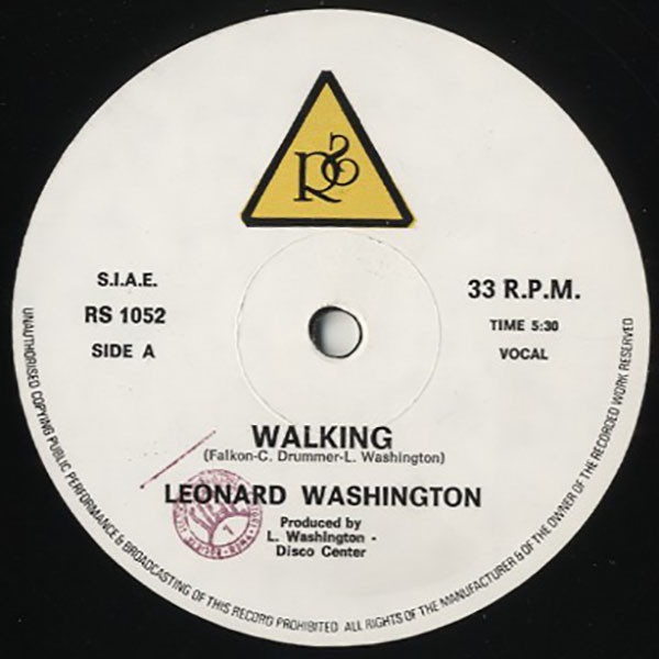 Leonard Washington - Walking | R. S. Records (RS 1052) - main