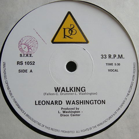 Leonard Washington - Walking | R. S. Records (RS 1052) - 2