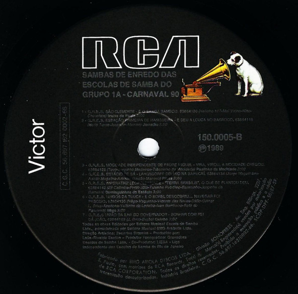 Various - Sambas De Enredo Das Escolas De Samba Do Grupo 1A - Carnaval 90 | RCA (150.0005) - 4 Various - Sambas De Enredo Das Escolas De Samba Do Grupo 1A - Carnaval 90 | RCA (150.0005) - 4