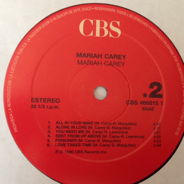 Mariah Carey - Mariah Carey | CBS (CBS 466815 1) - 4