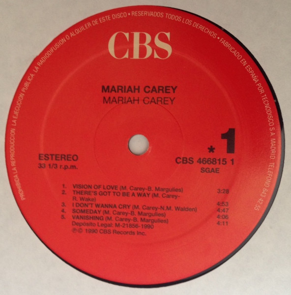 Mariah Carey - Mariah Carey | CBS (CBS 466815 1) - 3