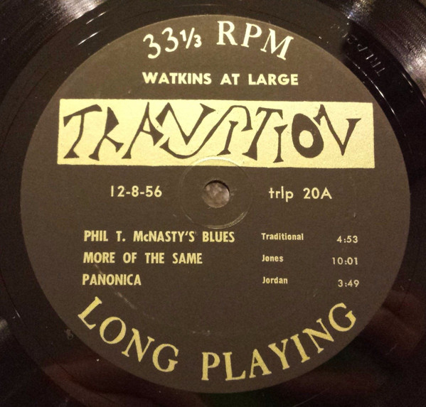 Doug Watkins - Watkins At Large | Transition (TRLP 20) - 2