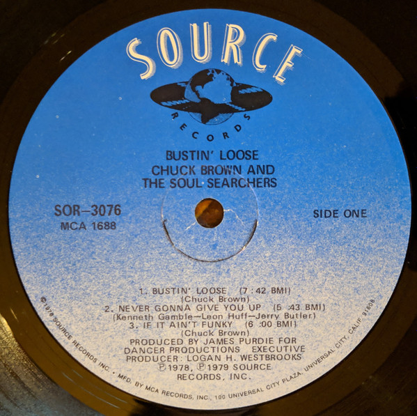 Chuck Brown & The Soul Searchers - Bustin' Loose | Source Records (SOR-3076) - 3 Chuck Brown & The Soul Searchers - Bustin' Loose | Source Records (SOR-3076) - 3