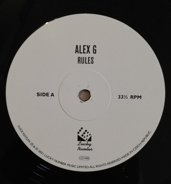 Alex G - Rules | Lucky Number (LUCKY077LPX) - 2 Alex G - Rules | Lucky Number (LUCKY077LPX) - 2