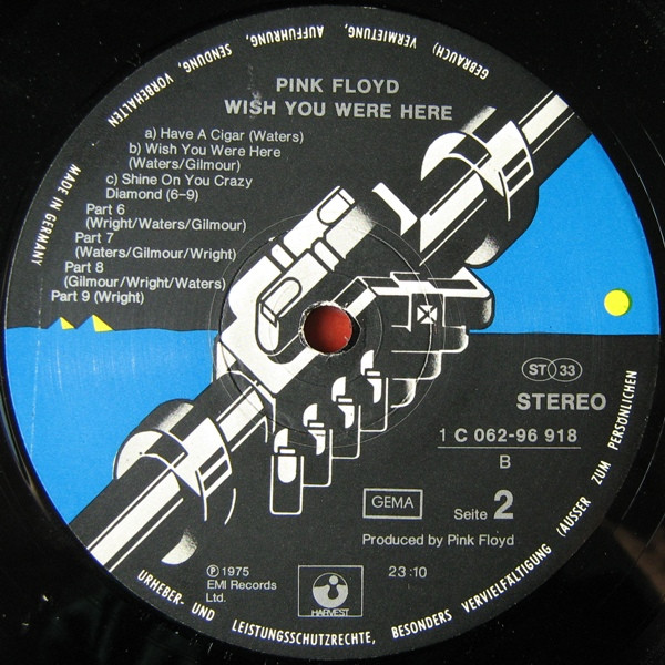 Pink Floyd - Wish You Were Here | Harvest (1 C 062-96 918)