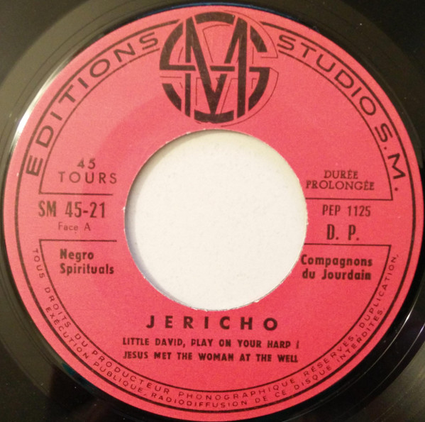 Les Compagnons Du Jourdain - Negro Spirituals | Editions Studio S.M. (SM 45-21) - 3