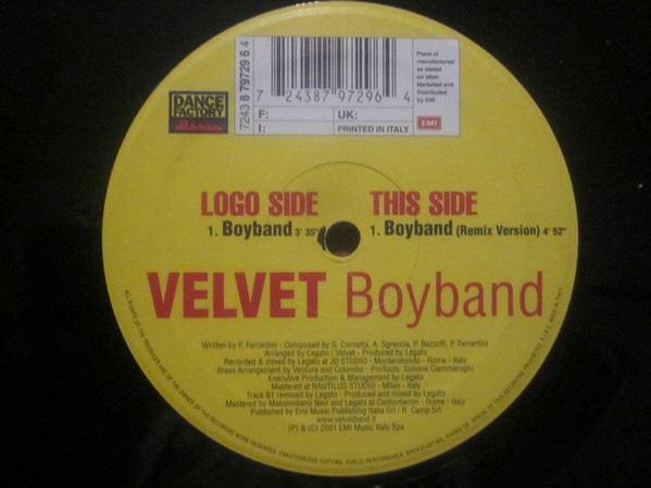 Velvet - Boyband | Dance Factory (8 79729 6) - main