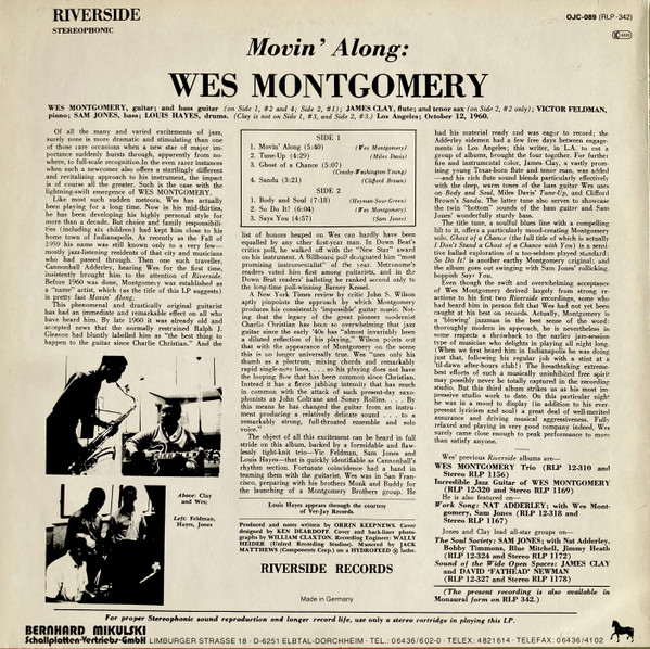 Wes Montgomery - Movin' Along | Original Jazz Classics (OJC-089) - 2 Wes Montgomery - Movin' Along | Original Jazz Classics (OJC-089) - 2
