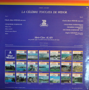 Charles-Marie Widor — Marie-Claire Alain - La Célèbre Toccata - Trois Symphonies (Extraits) | Erato (EFM 18007) - 4