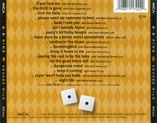 B.B. King - Deuces Wild | MCA Records (MCD 11722) - 2