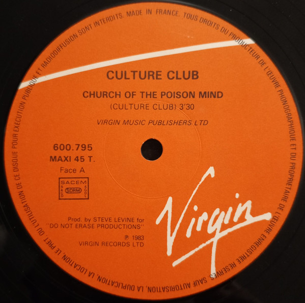 Culture Club - Church Of The Poison Mind | Virgin (600795) - 3