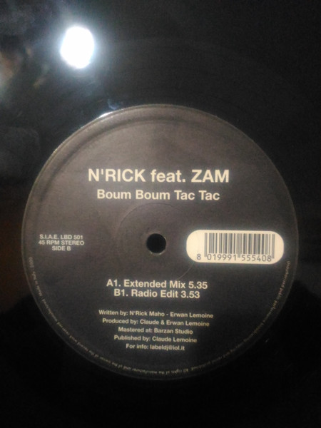 N'Rick Maho Feat. Zam - Boum Boum Tac Tac | Lab'el DJ' Records (LBD 501)