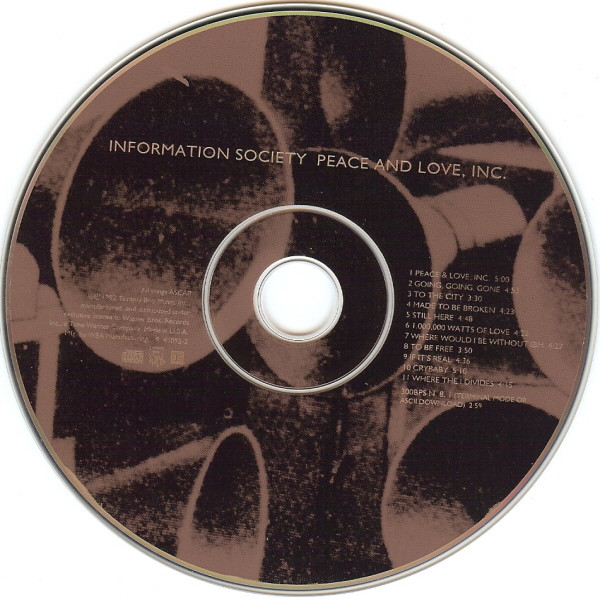 Information Society - Peace And Love, Inc. | Tommy Boy (9 45092-2) - 4