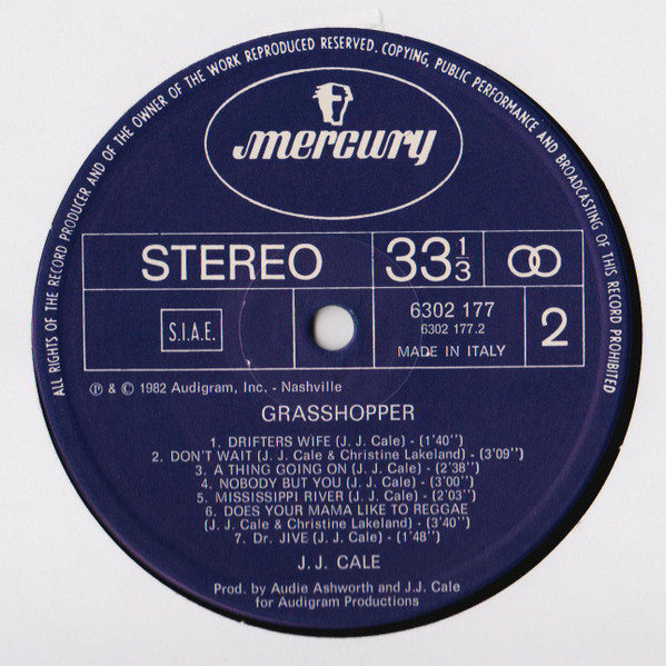 J.J. Cale - Grasshopper | Mercury (6302 177) - 4 J.J. Cale - Grasshopper | Mercury (6302 177) - 4