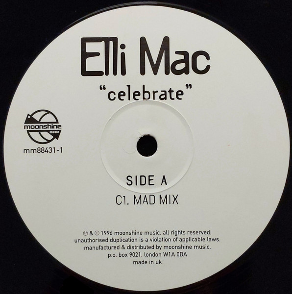 Elli Mac - Celebrate (The U.S. Remixes) | Moonshine Music (mm 88431-1) - 3