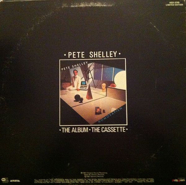 Pete Shelley - Witness The Change / I Don't Know What It Is / Homosapien (Dance Party Dub Mix) (12" - Limited Edition) [Vinyl] | Genetic Records (ASSX 0700) - 2
