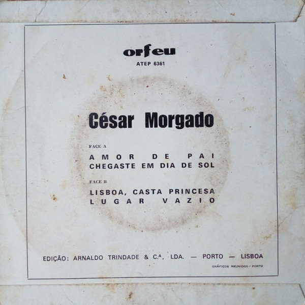 César Morgado - Amor De Pai | Orfeu (ATEP 6361) - 2