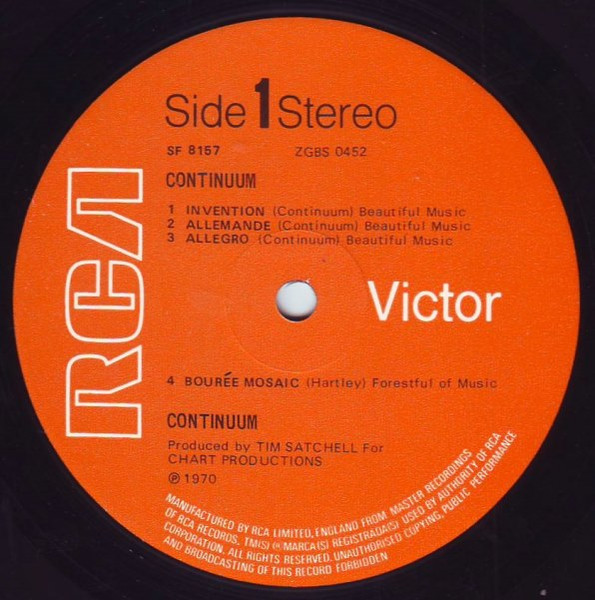 Continuum - Continuum | RCA Victor (SF 8157) - 3 Continuum - Continuum | RCA Victor (SF 8157) - 3