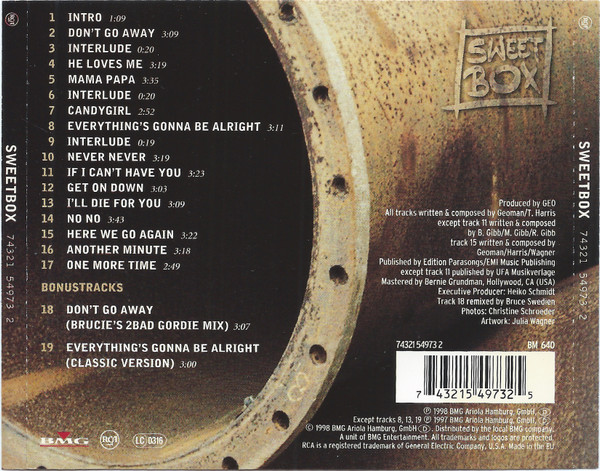 Sweetbox - Sweetbox | BMG (74321 54973 2) - 2 Sweetbox - Sweetbox | BMG (74321 54973 2) - 2