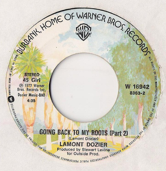 Lamont Dozier - Going Back To My Roots | Warner Bros. Records (W 16942) - 4