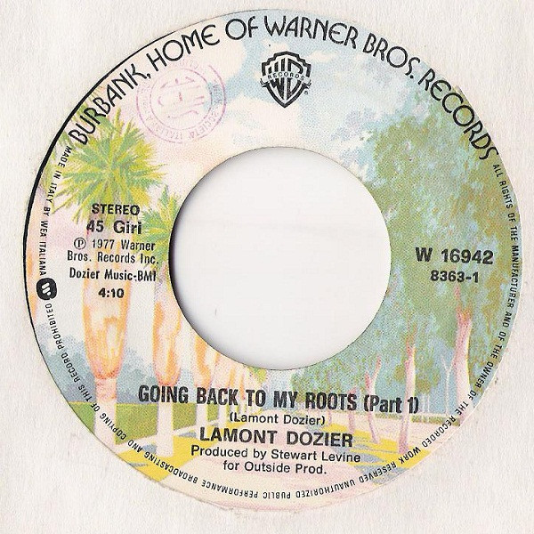 Lamont Dozier - Going Back To My Roots | Warner Bros. Records (W 16942) - 3
