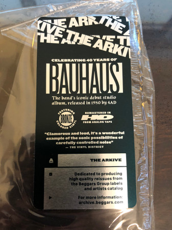 Bauhaus - In The Flat Field | 4AD (CAD 2901 LPX) - 4