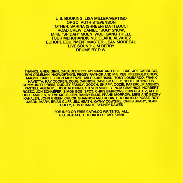 All - Breaking Things | Cruz Records (CRZ CD 031) - 3