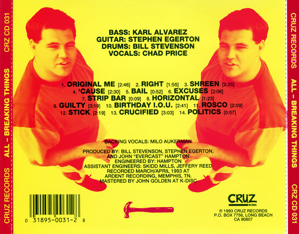 All - Breaking Things | Cruz Records (CRZ CD 031) - 4