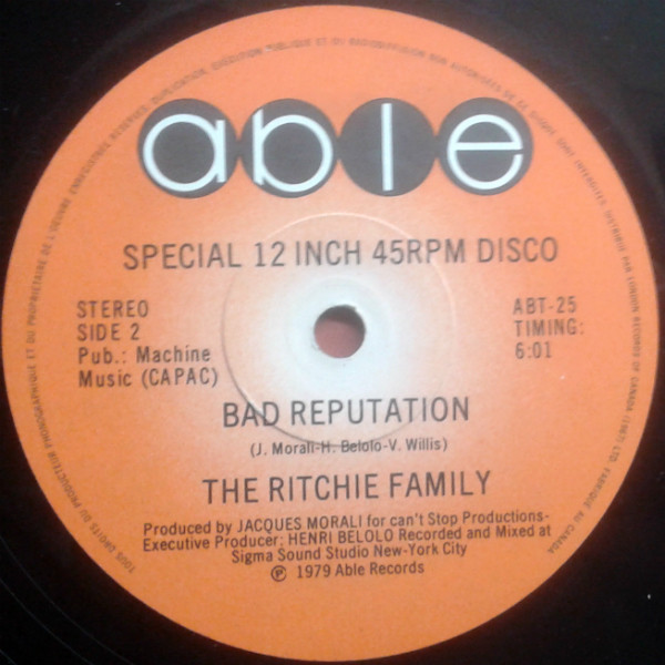 The Ritchie Family - Put Your Feet To The Beat | Able (ABT-25) - 2