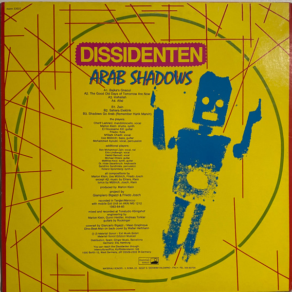Dissidenten - Arab Shadows | Materiali Sonori (MASO 33031) - 2 Dissidenten - Arab Shadows | Materiali Sonori (MASO 33031) - 2