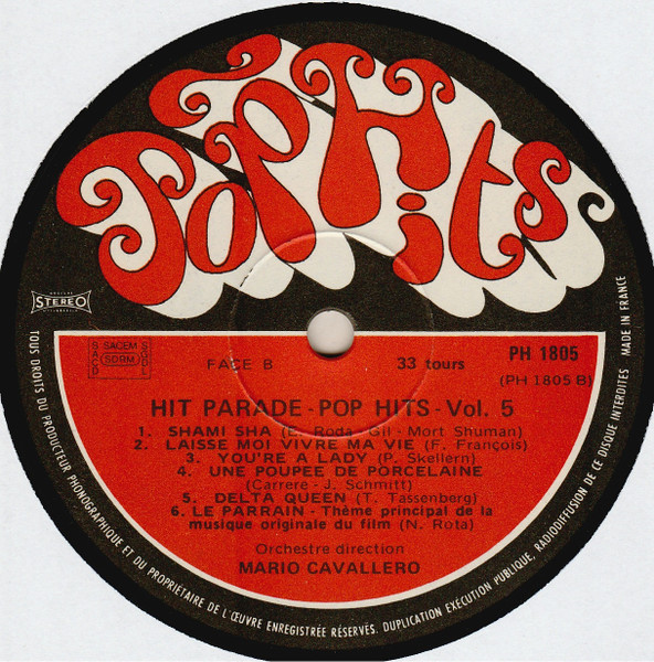 Mario Cavallero Et Son Orchestre - Hit Parade Chante - Pop Hits - Vol.5 | Pop Hits (PH 1805) - 4