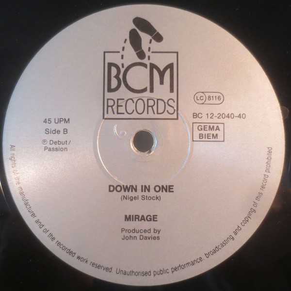 Mirage - Serious Mix | BCM Records (B.C. 12-2040-40) - 4 Mirage - Serious Mix | BCM Records (B.C. 12-2040-40) - 4