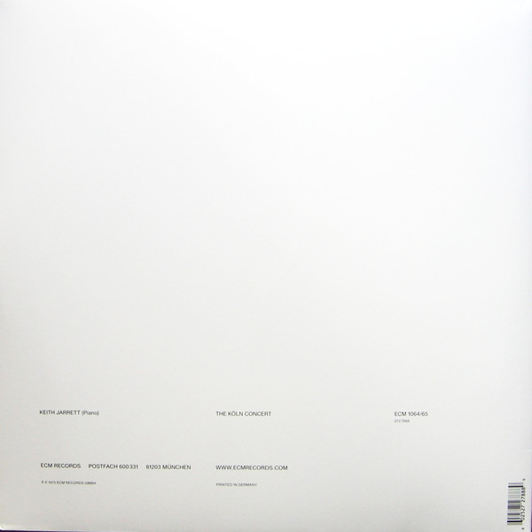 Keith Jarrett - The Köln Concert | ECM Records (ECM 1064/65) - 2