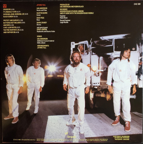Jethro Tull - A [Vinyl] | Chrysalis (CHE 1301) - 3