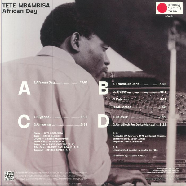 Tete Mbambisa - African Day | As-Shams Music (ASA104) - 2 Tete Mbambisa - African Day | As-Shams Music (ASA104) - 2