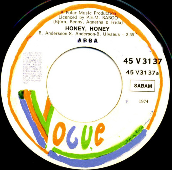 ABBA - Honey Honey | Vogue (45V. 3137) - 3