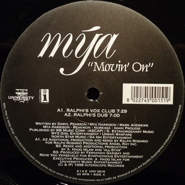Mya - Movin' On | Interscope Records (UNV 9816) - 2 Mya - Movin' On | Interscope Records (UNV 9816) - 2
