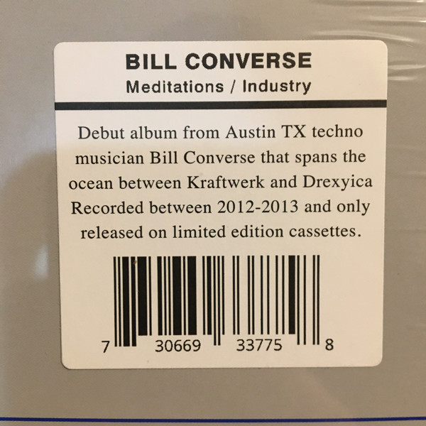 Bill Converse - Meditations / Industry | Dark Entries (DE-103) - 3 Bill Converse - Meditations / Industry | Dark Entries (DE-103) - 3