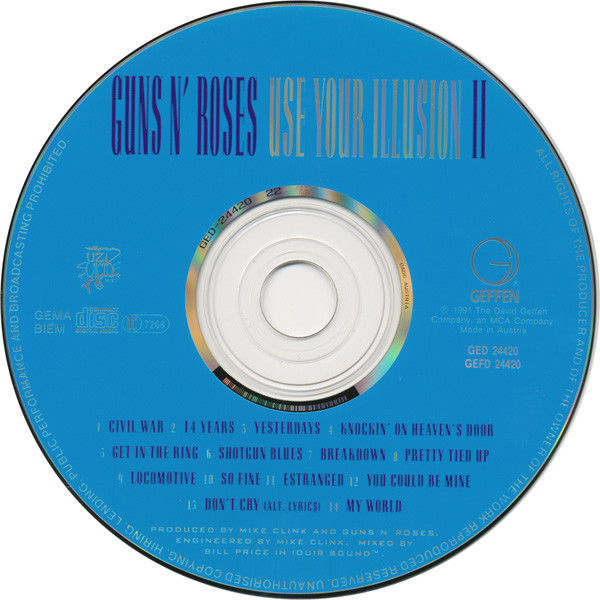 Guns N' Roses - Use Your Illusion II | Geffen Records (GED 24420) - 3