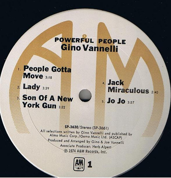 Gino Vannelli - Powerful People | A&M Records (SP-3630) - 3