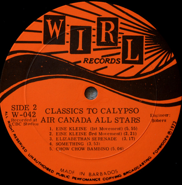 The Barbados Exotic Steel Orchestra - Classics To Calypso | WIRL (WO-42) - 4 The Barbados Exotic Steel Orchestra - Classics To Calypso | WIRL (WO-42) - 4
