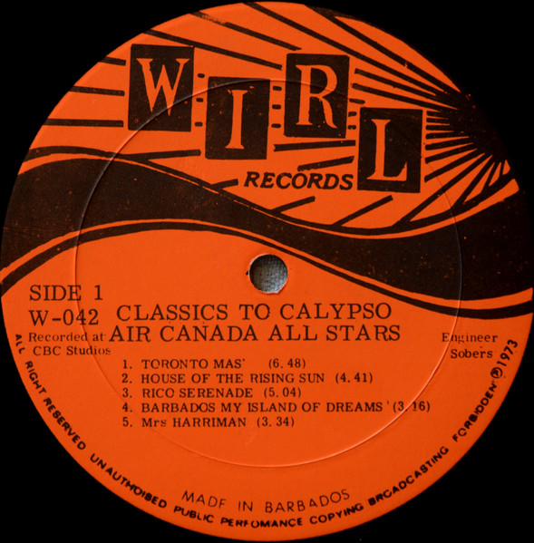 The Barbados Exotic Steel Orchestra - Classics To Calypso | WIRL (WO-42) - 3 The Barbados Exotic Steel Orchestra - Classics To Calypso | WIRL (WO-42) - 3