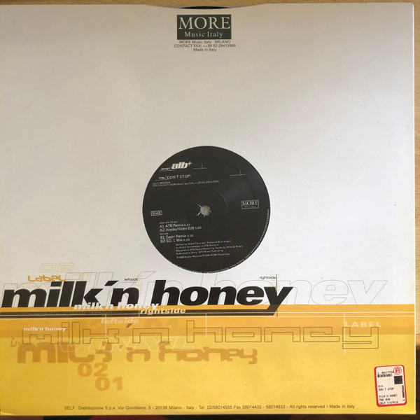 ATB - Don't Stop | Milk'n Honey (MNH 008) - 2
