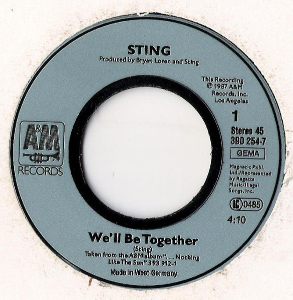 Sting - We'll Be Together | A&M Records (390 254-7) - 3