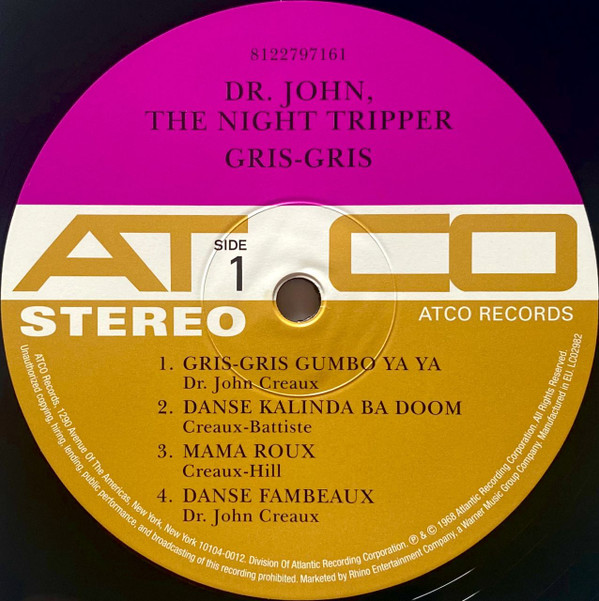 Dr. John , The Night Tripper - Gris-Gris | ATCO Records (SD 33-234) - 2 Dr. John , The Night Tripper - Gris-Gris | ATCO Records (SD 33-234) - 2