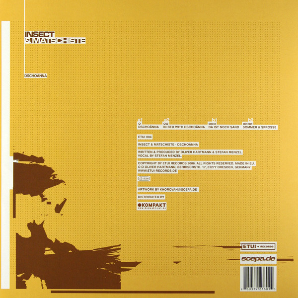 Insect O. & Sören Matschiste - Dschoänna | Etui Records (ETUI 004) - 2