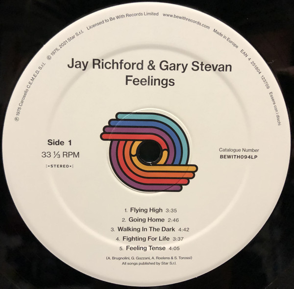 Jay Richford & Gary Stevan - Feelings | Be With Records (BEWITH094LP) - 2 Jay Richford & Gary Stevan - Feelings | Be With Records (BEWITH094LP) - 2