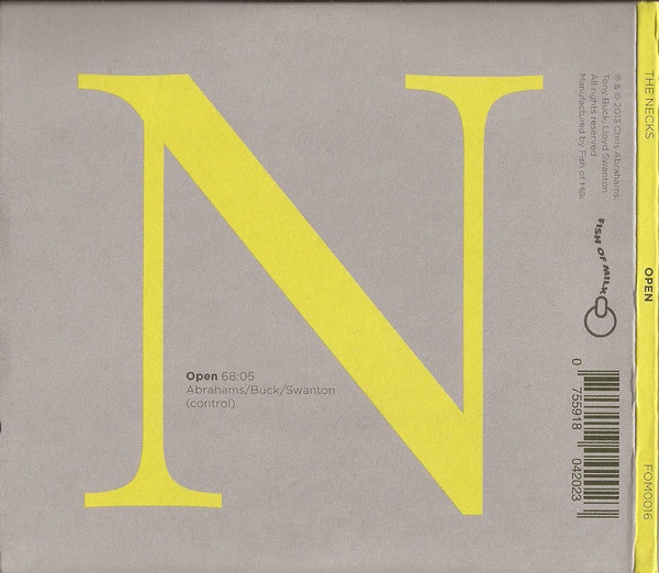 The Necks - Open CD | Fish Of Milk (FOM0016) - 3