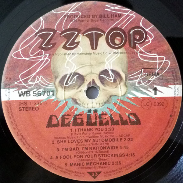 ZZ Top - Degüello | Warner Bros. Records (WB 56 701) - 3 ZZ Top - Degüello | Warner Bros. Records (WB 56 701) - 3