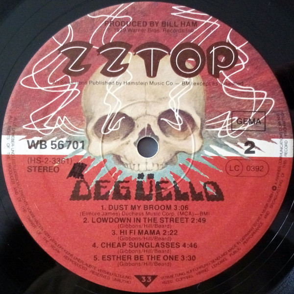 ZZ Top - Degüello | Warner Bros. Records (WB 56 701) - 4 ZZ Top - Degüello | Warner Bros. Records (WB 56 701) - 4